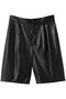 シンセティックレザーショートパンツ ミディウミソリッド/MIDIUMISOLID black