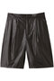 シンセティックレザーショートパンツ ミディウミソリッド/MIDIUMISOLID brown