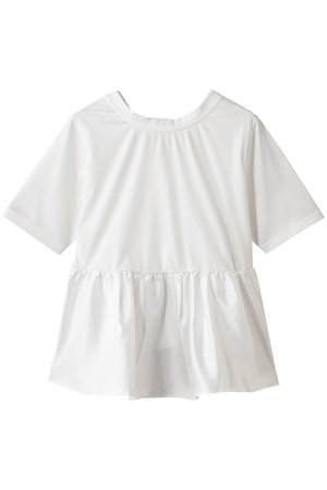 ミディウミソリッド/MIDIUMISOLIDのwoven switching 2way peplum トップ(110100/110102)