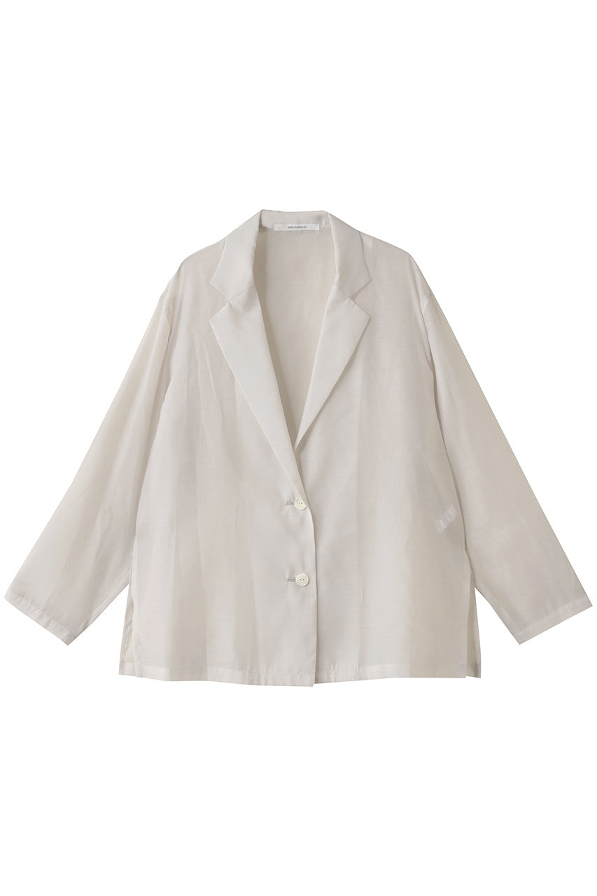 MIDIUMISOLID sheer shirt JK ジャケット (off white, F) ミディウミソリッド ELLE SHOP MIDIUMISOLID sheer shirt JK ジャケット (off white, F) ミディウミソリッド ELLE SHOP