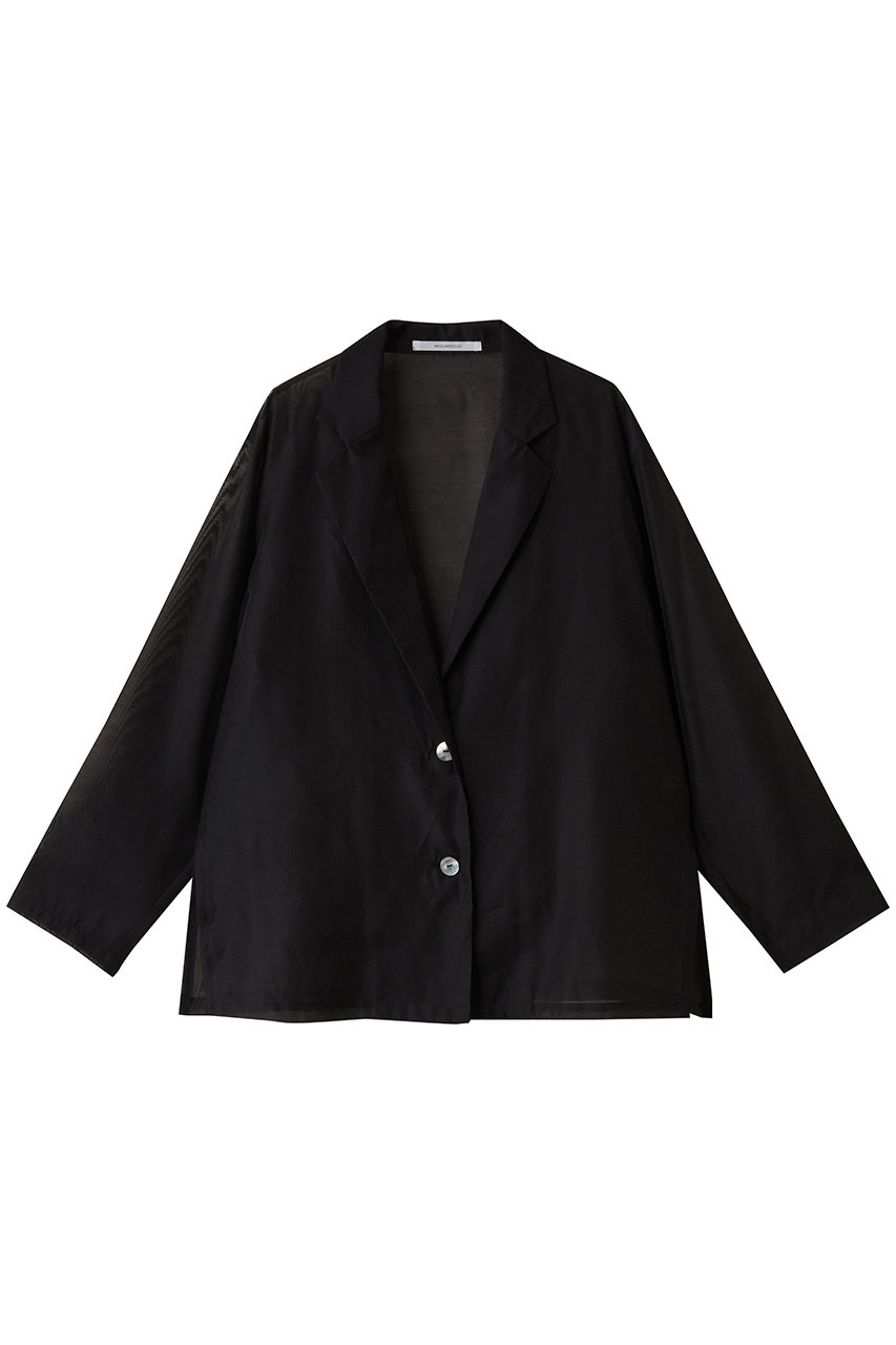 MIDIUMISOLID sheer shirt JK ジャケット (black, F) ミディウミソリッド ELLE SHOP MIDIUMISOLID sheer shirt JK ジャケット (black, F) ミディウミソリッド ELLE SHOP