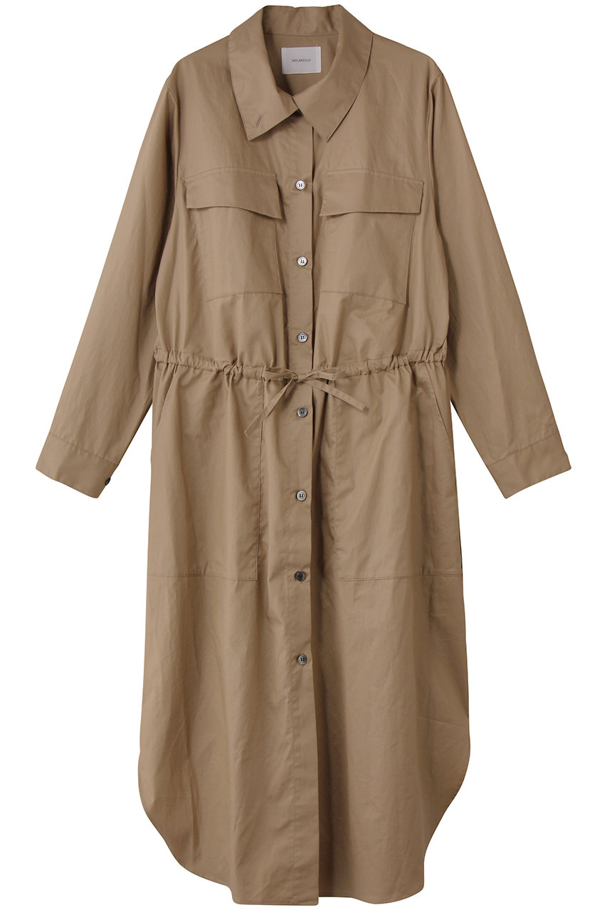 ミディウミソリッド/MIDIUMISOLIDのワークシャツワンピース(beige/3-152155)