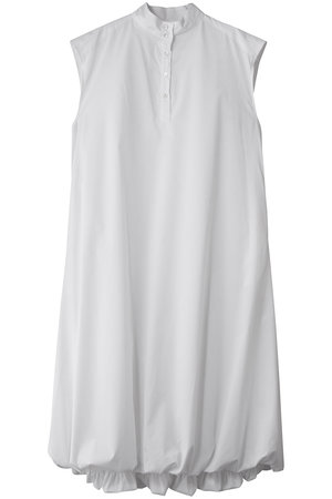 ミディウミソリッド/MIDIUMISOLIDのノースリーブバルーンシャツワンピース(110500/110503)