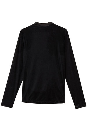 ミディウミソリッド/MIDIUMISOLIDのsheer velour rib tops トップ(110100/110103)