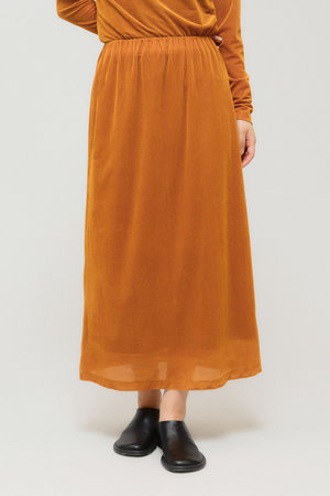 ミディウミソリッド/MIDIUMISOLIDのsheer velour rib SK スカート(110700/110703)