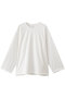 ストレートスリーブワイドプルオーバー ミディウミソリッド/MIDIUMISOLID off white