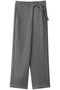 ドレープラップパンツ ミディウミソリッド/MIDIUMISOLID gray