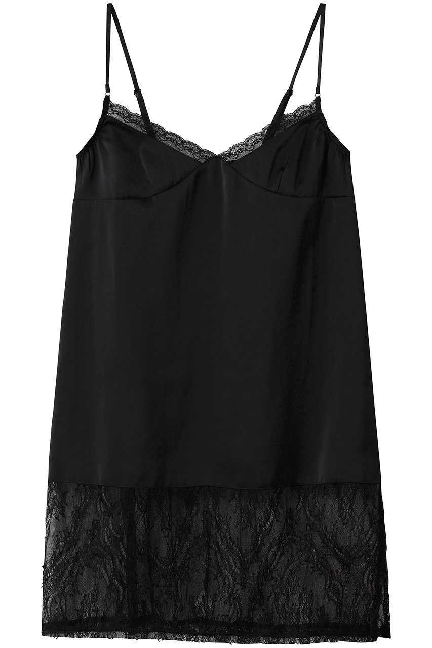 MIDIUMISOLID slip camisole OP ワンピース (black, F) ミディウミソリッド ELLE SHOP MIDIUMISOLID slip camisole OP ワンピース (black, F) ミディウミソリッド ELLE SHOP