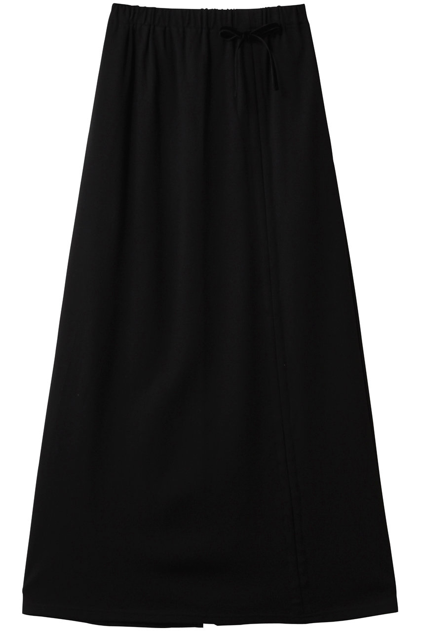 ミディウミソリッド/MIDIUMISOLIDのドローストリングスカート(black/4-162199)