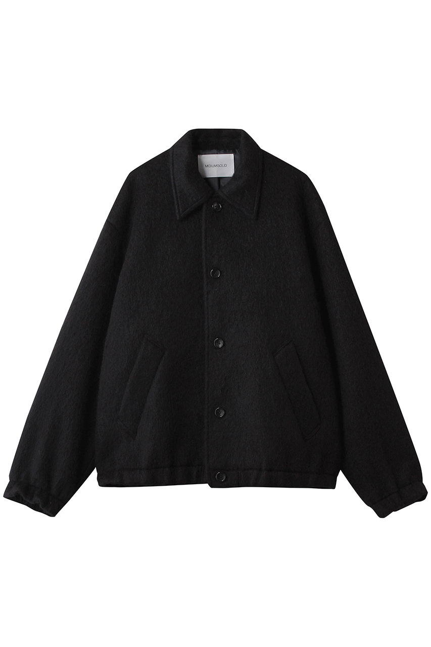 ミディウミソリッド/MIDIUMISOLIDのシャギーコーチジャケット(black/3-171011)
