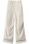 ブライトツイードパラシュートパンツ ミディウミソリッド/MIDIUMISOLID ivory