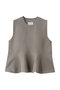 ペプラムベスト ミディウミソリッド/MIDIUMISOLID beige