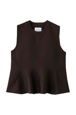 ミディウミソリッド/MIDIUMISOLIDのpeplum vest ベスト(110300/110301)