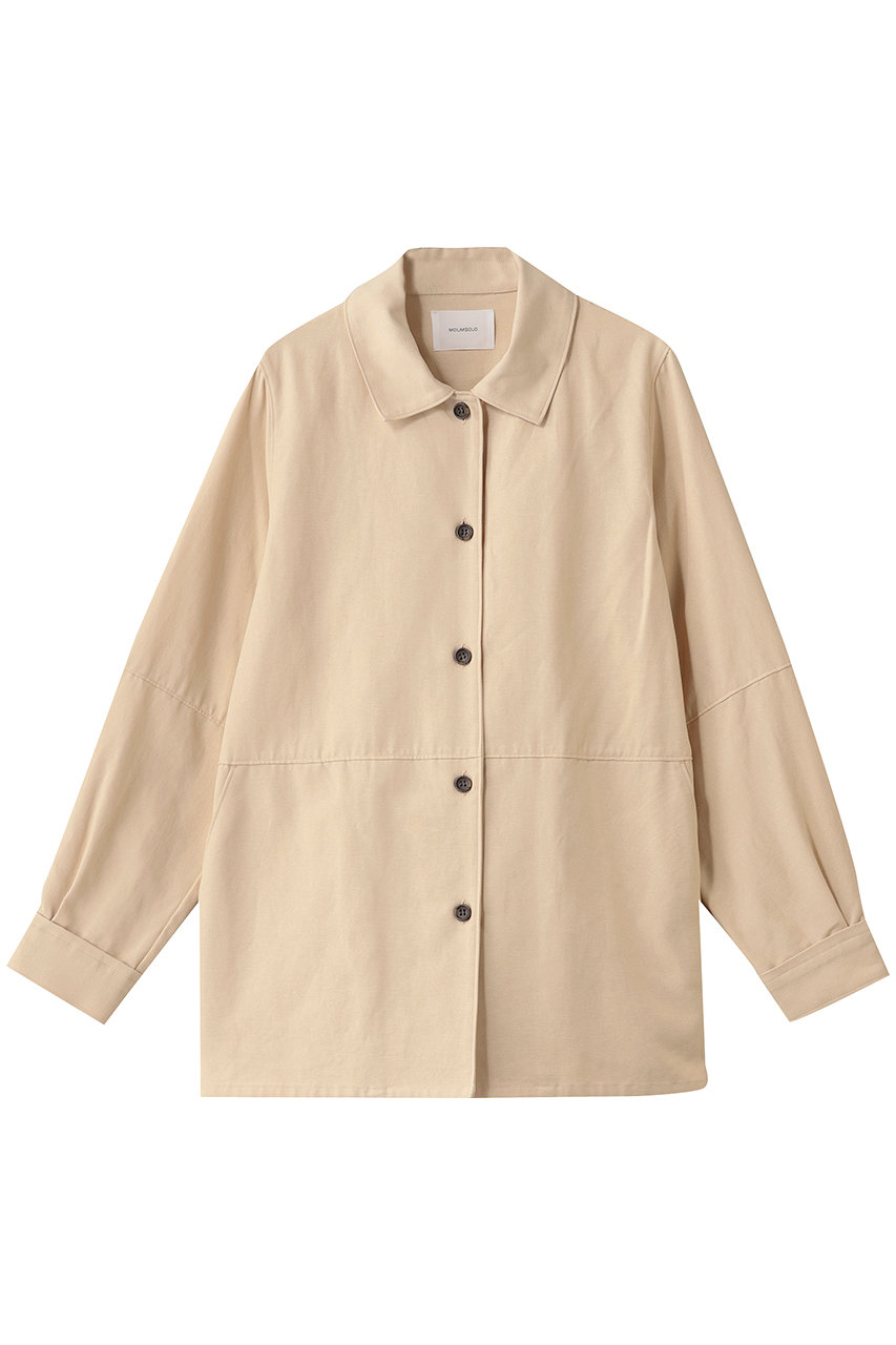 ミディウミソリッド/MIDIUMISOLIDのダックロングシャツ(beige/3-132224)