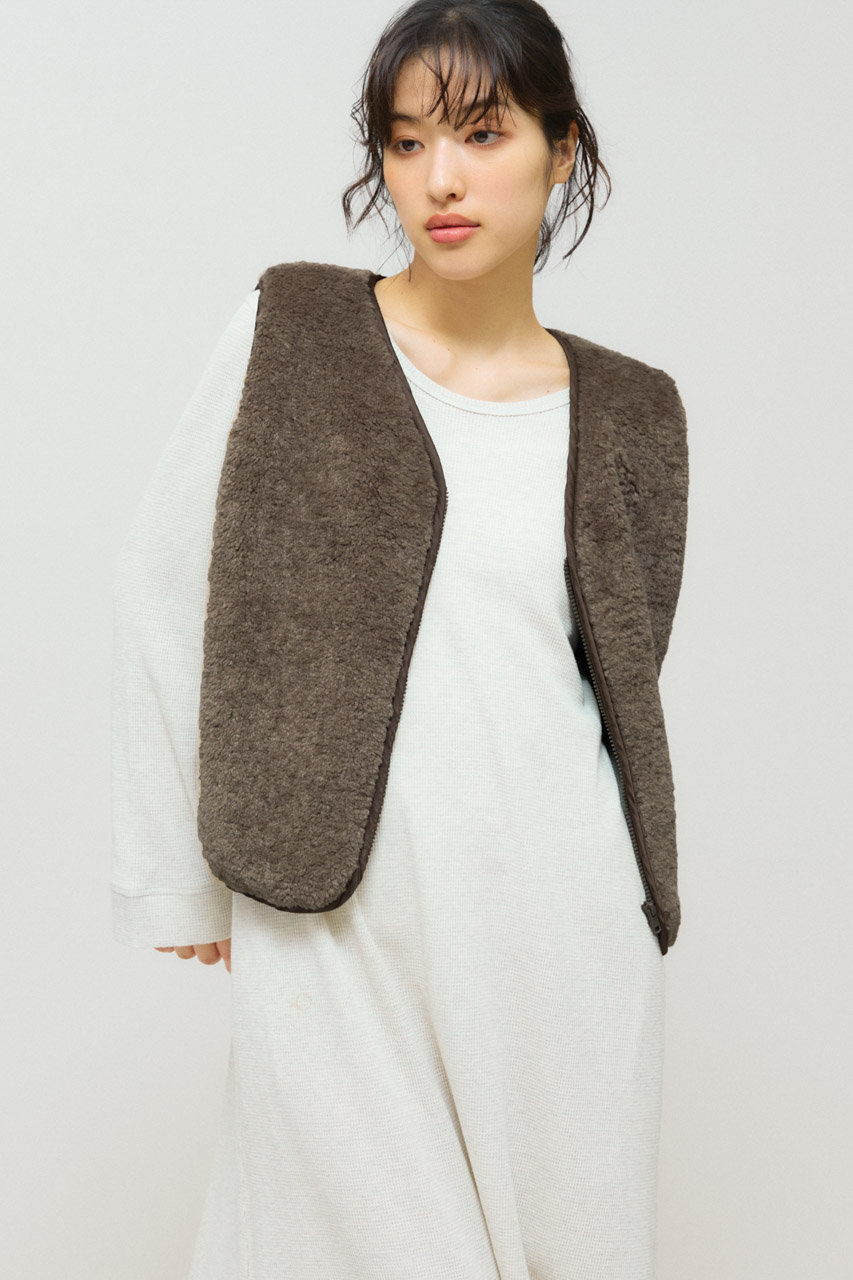 MIDIUMISOLID(ミディウミソリッド)｜ライナー付きコート/beige の通販