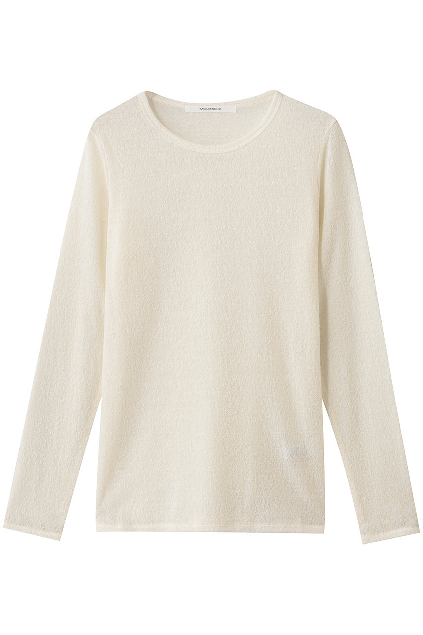 MIDIUMISOLID wool sheer PO プルオーバー (ivory, F) ミディウミソリッド ELLE SHOP MIDIUMISOLID wool sheer PO プルオーバー (ivory, F) ミディウミソリッド ELLE SHOP