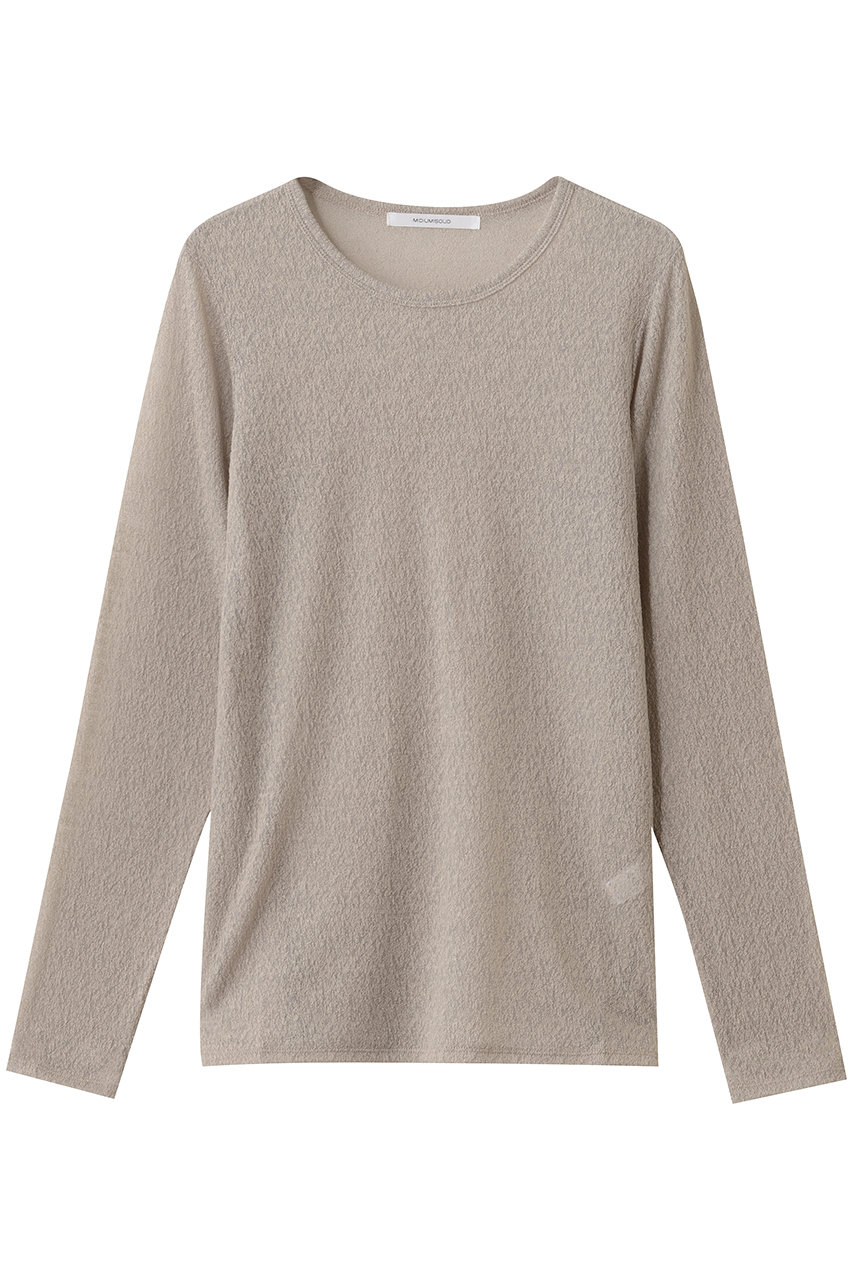 MIDIUMISOLID wool sheer PO プルオーバー (beige, F) ミディウミソリッド ELLE SHOP MIDIUMISOLID wool sheer PO プルオーバー (beige, F) ミディウミソリッド ELLE SHOP