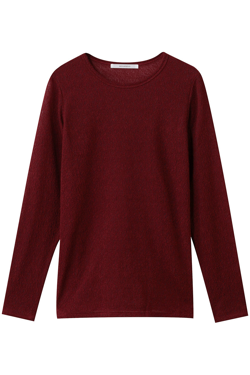 MIDIUMISOLID wool sheer PO プルオーバー (red, F) ミディウミソリッド ELLE SHOP MIDIUMISOLID wool sheer PO プルオーバー (red, F) ミディウミソリッド ELLE SHOP