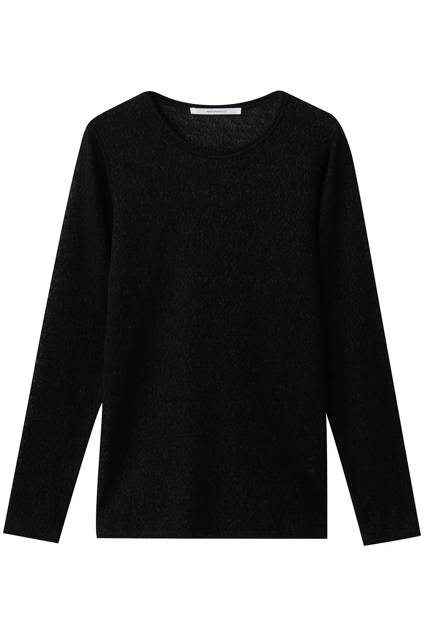 MIDIUMISOLID wool sheer PO プルオーバー (black, F) ミディウミソリッド ELLE SHOP MIDIUMISOLID wool sheer PO プルオーバー (black, F) ミディウミソリッド ELLE SHOP