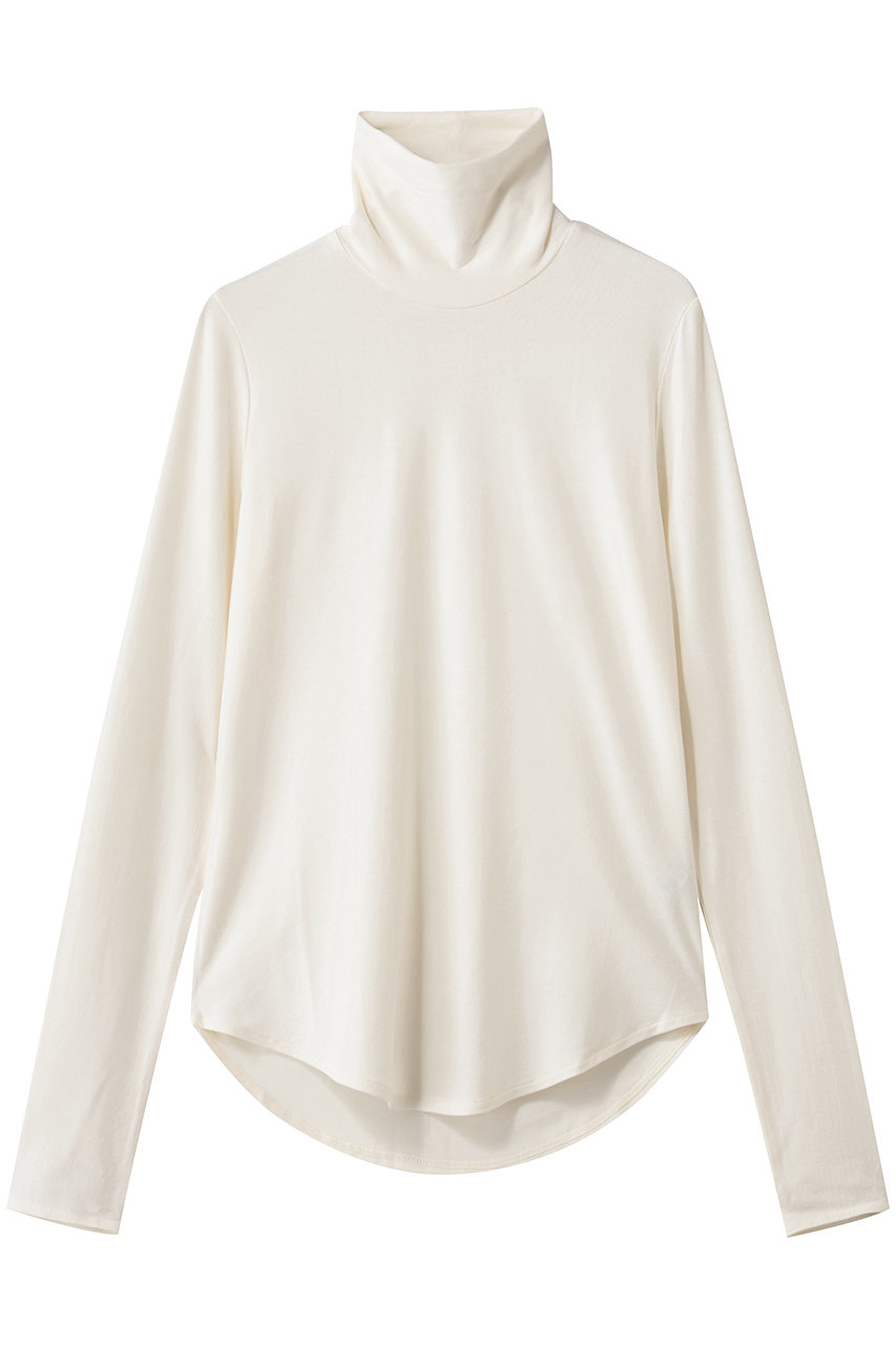 MIDIUMISOLID hi-neck round hem PO プルオーバー (off white, F) ミディウミソリッド ELLE SHOP MIDIUMISOLID hi-neck round hem PO プルオーバー (off white, F) ミディウミソリッド ELLE SHOP