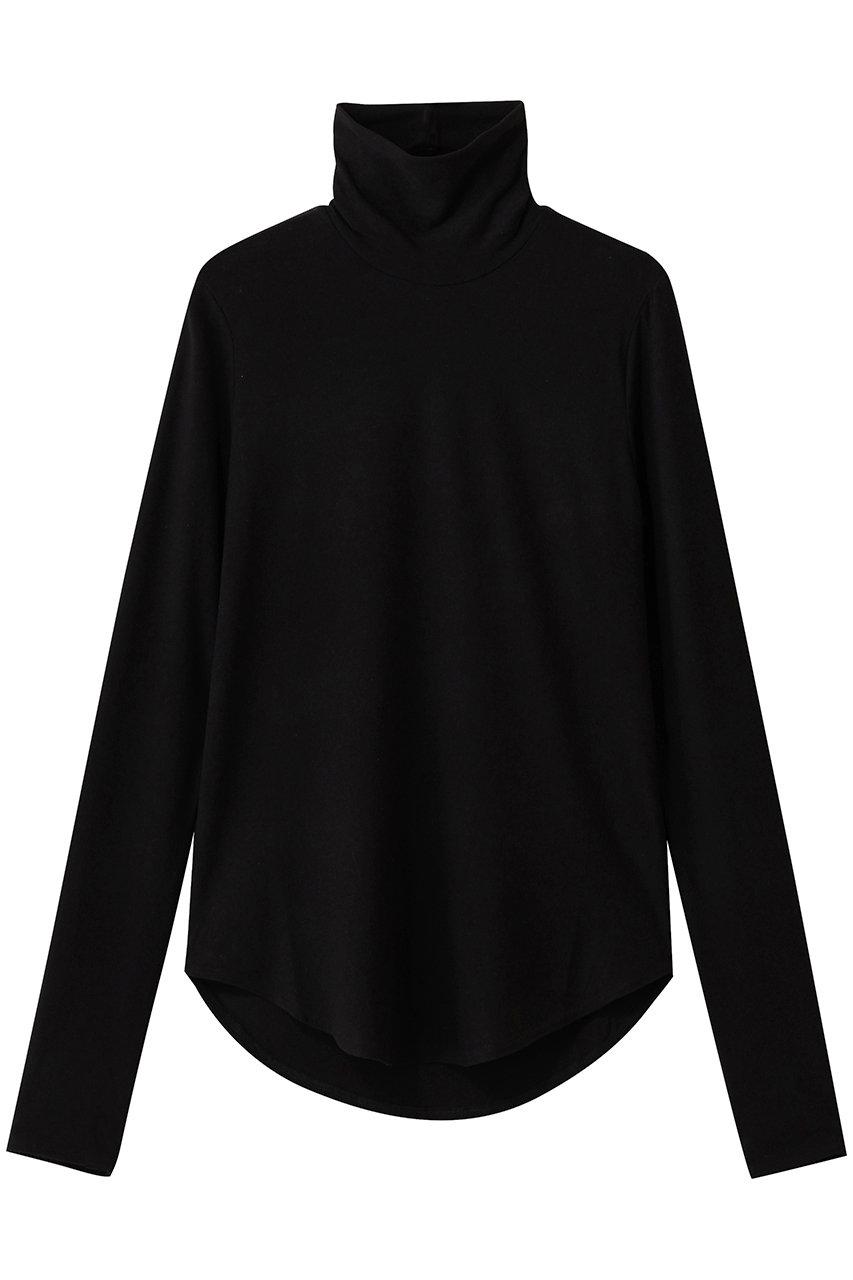 MIDIUMISOLID hi-neck round hem PO プルオーバー (black, F) ミディウミソリッド ELLE SHOP