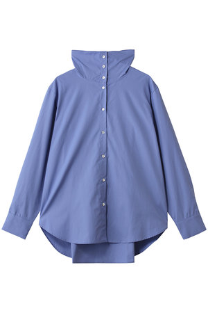 ミディウミソリッド/MIDIUMISOLIDのdrape hi-neck shirt シャツ(110400/110403)