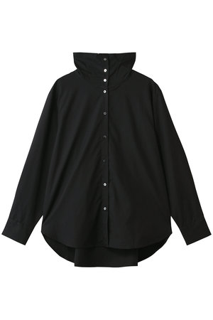 ミディウミソリッド/MIDIUMISOLIDのdrape hi-neck shirt シャツ(110400/110403)