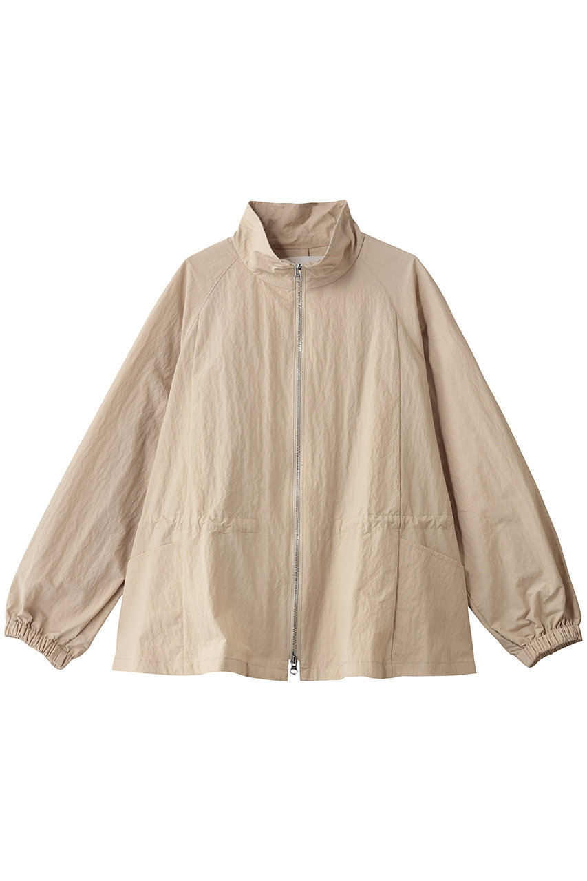 MIDIUMISOLID tent line zip blouson ブルゾン (ベージュ, F) ミディウミソリッド ELLE SHOP
