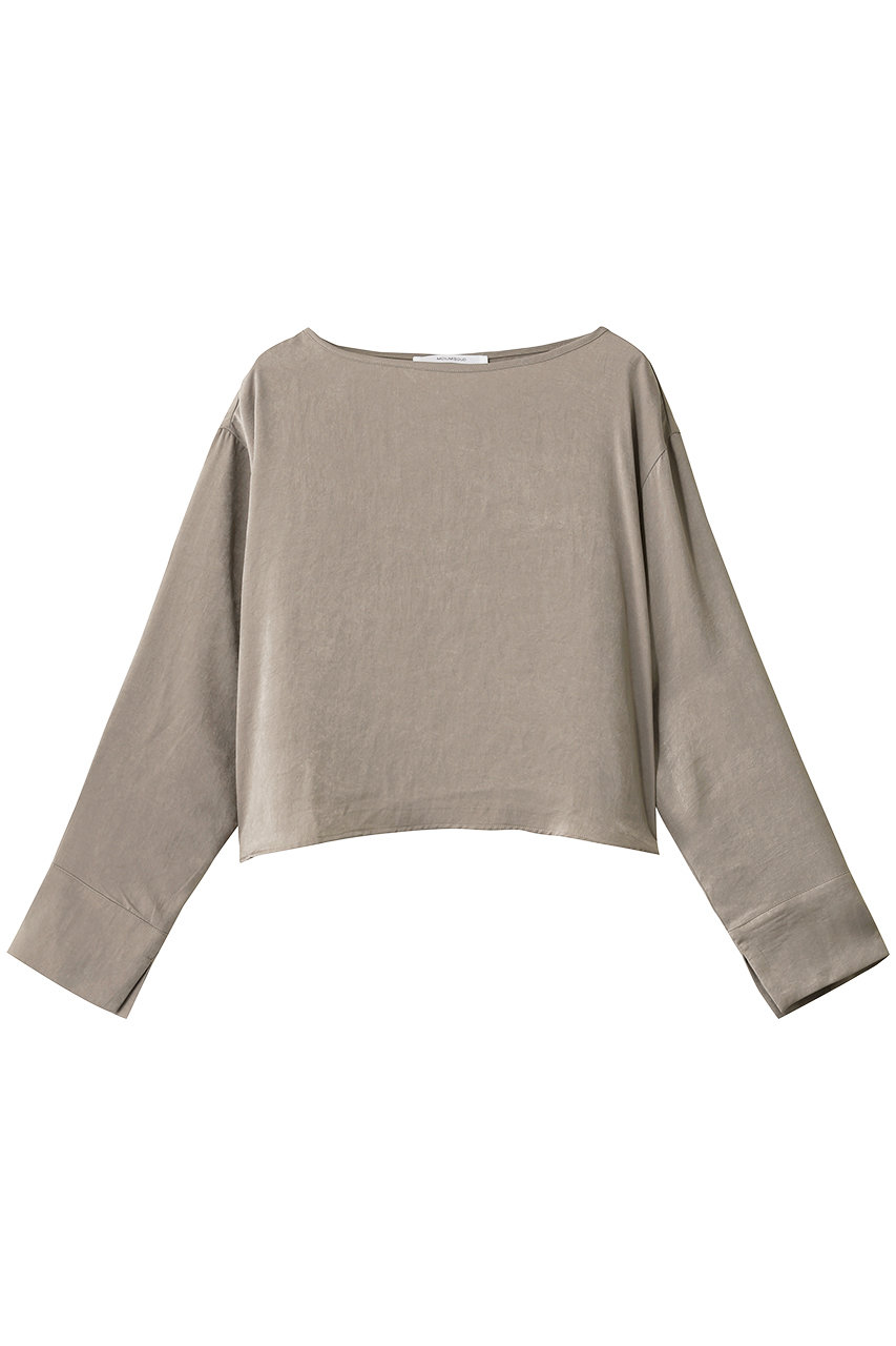 ミディウミソリッド/MIDIUMISOLIDのサテンプルオーバー(beige/4-132231)