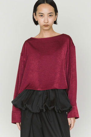 ミディウミソリッド/MIDIUMISOLIDのサテンプルオーバー(110400/110403)