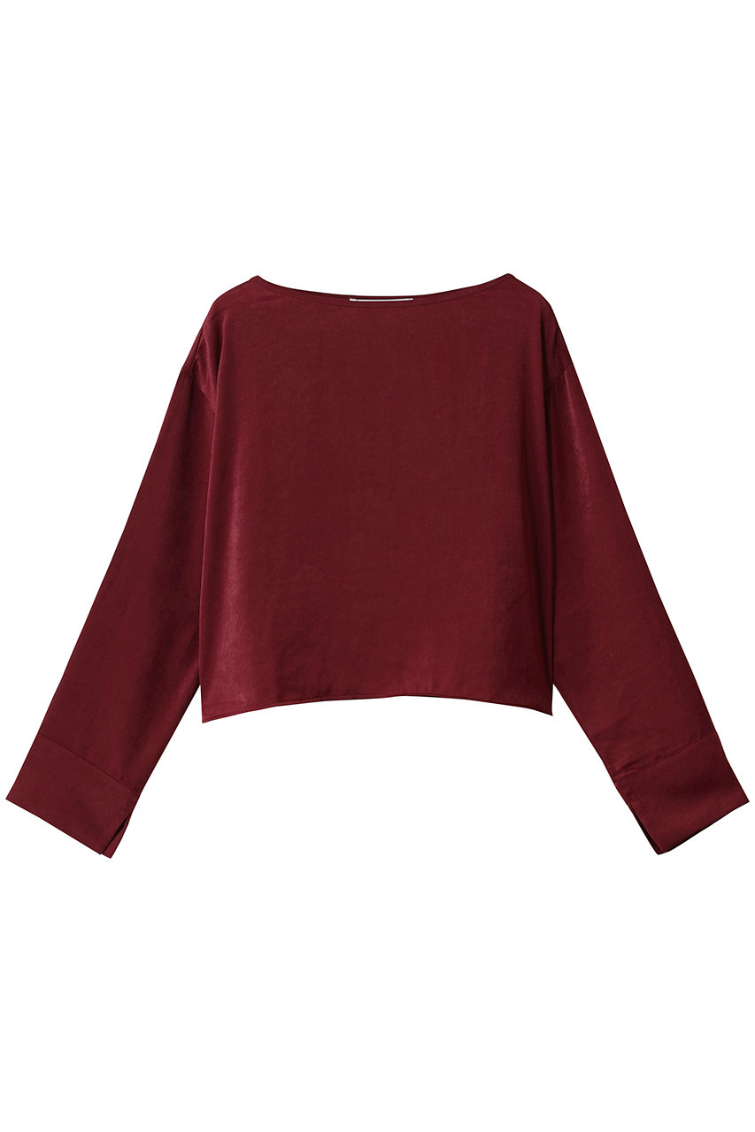 ミディウミソリッド/MIDIUMISOLIDのサテンプルオーバー(red/4-132231)