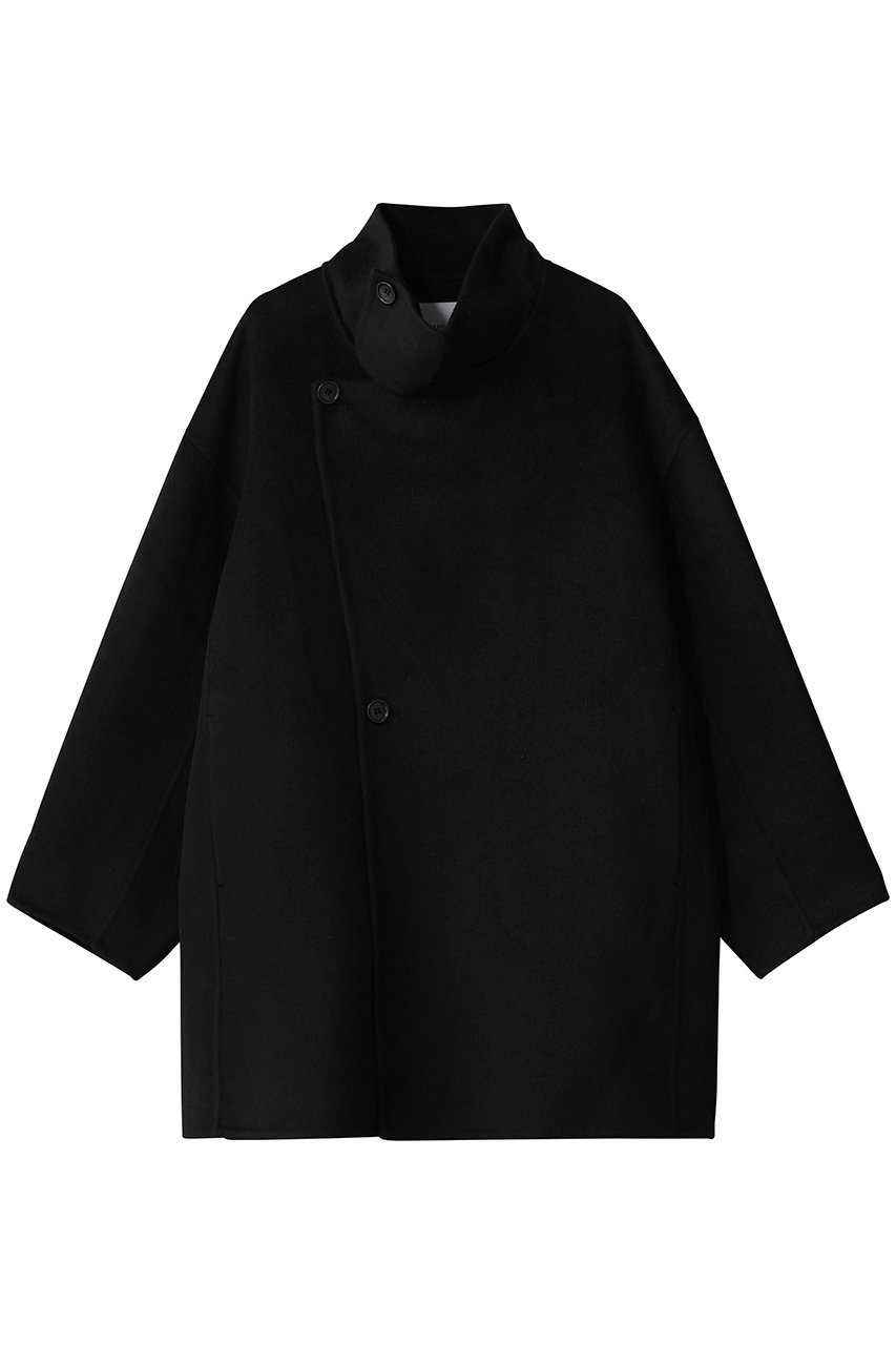 MIDIUMISOLID stand rever coat コート (black, F) ミディウミソリッド ELLE SHOP MIDIUMISOLID stand rever coat コート (black, F) ミディウミソリッド ELLE SHOP