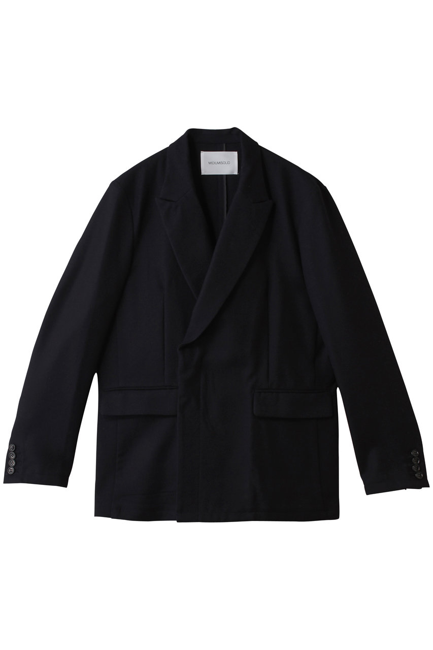 ミディウミソリッド/MIDIUMISOLIDのウールサージジャケット(navy/3-171010)