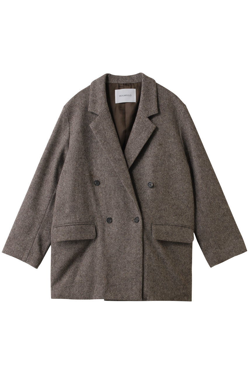 MIDIUMISOLID(ミディウミソリッド)｜ダブルブレストツイードジャケット