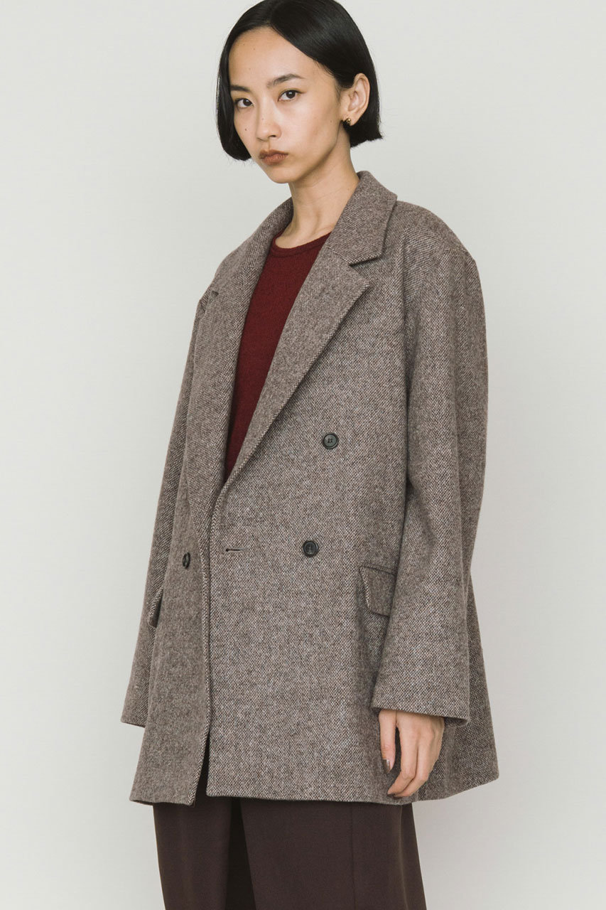 MIDIUMISOLID(ミディウミソリッド)｜ダブルブレストツイードジャケット