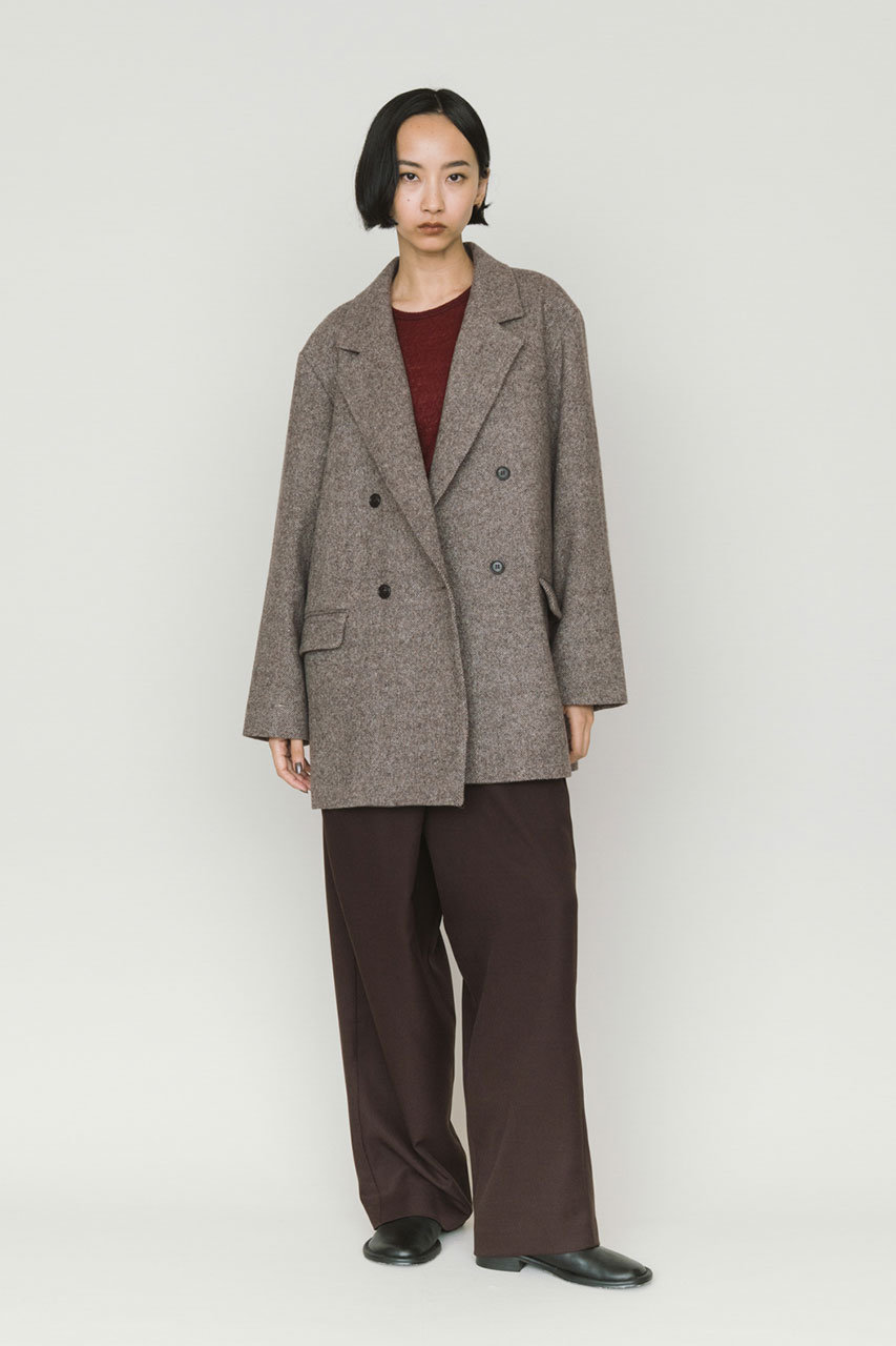 MIDIUMISOLID(ミディウミソリッド)｜ダブルブレストツイードジャケット