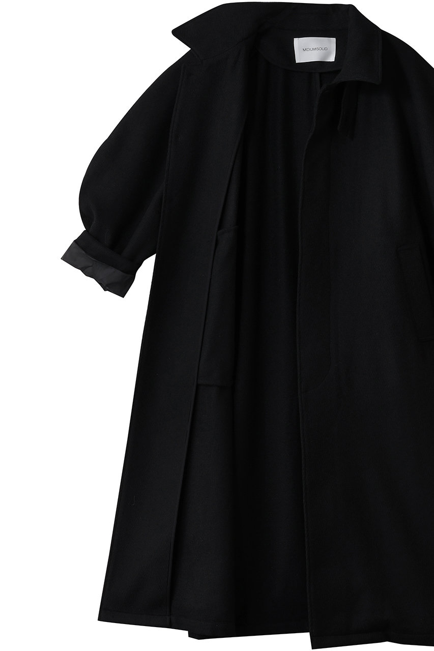 MIDIUMISOLID(ミディウミソリッド)｜ラグランロングコート/brown の