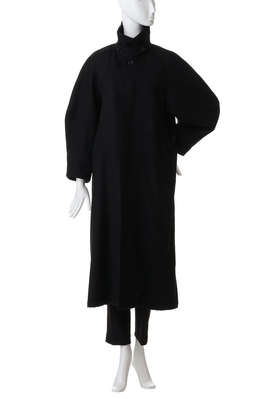 MIDIUMISOLID(ミディウミソリッド)｜ラグランロングコート/brown の