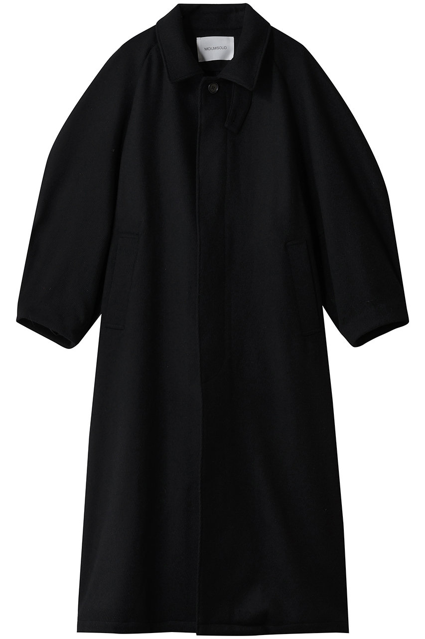 ミディウミソリッド/MIDIUMISOLIDのラグランロングコート(black/3-172101)