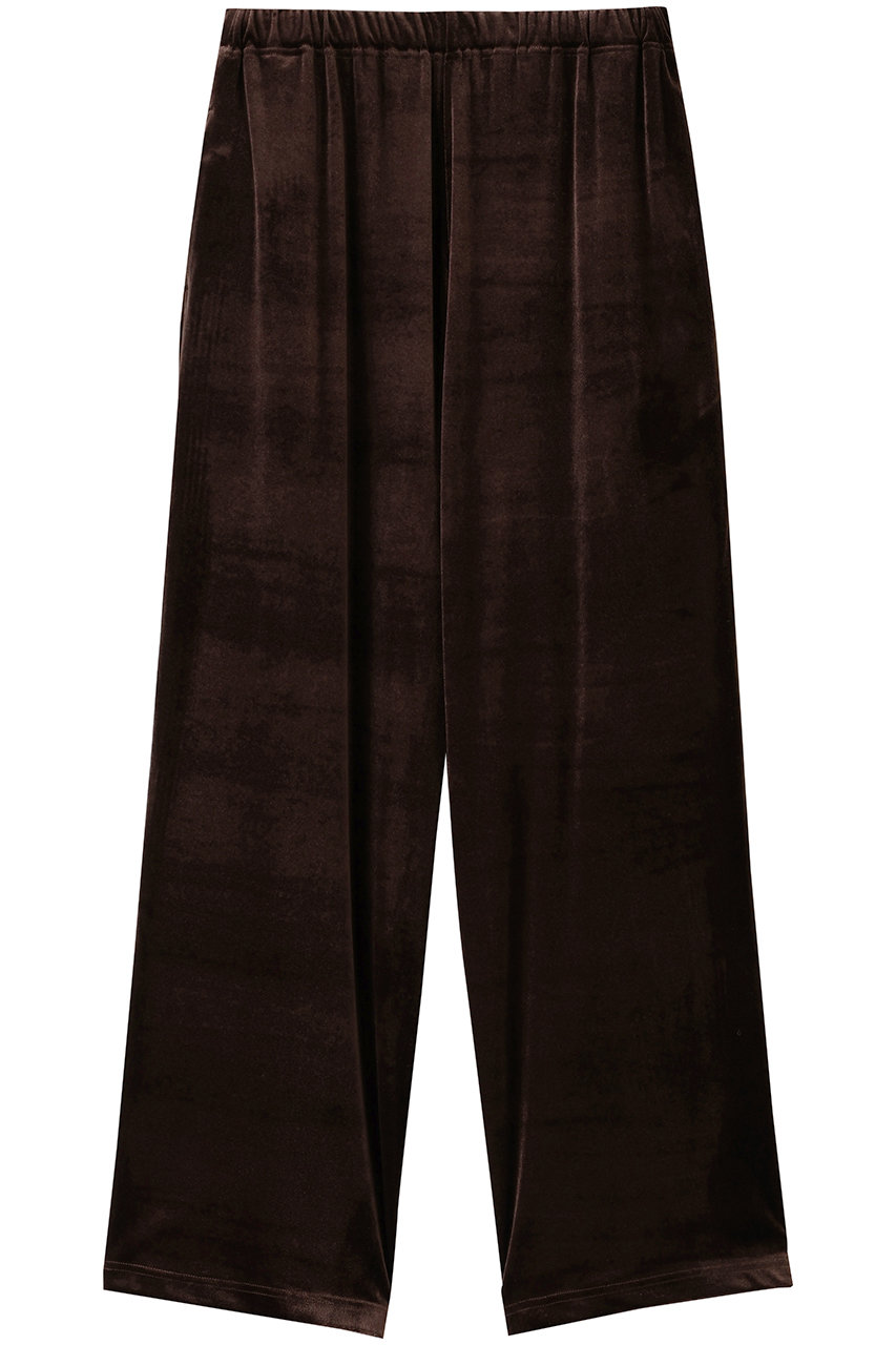 ミディウミソリッド/MIDIUMISOLIDのリラックスベロアパンツ(brown/4-162202)