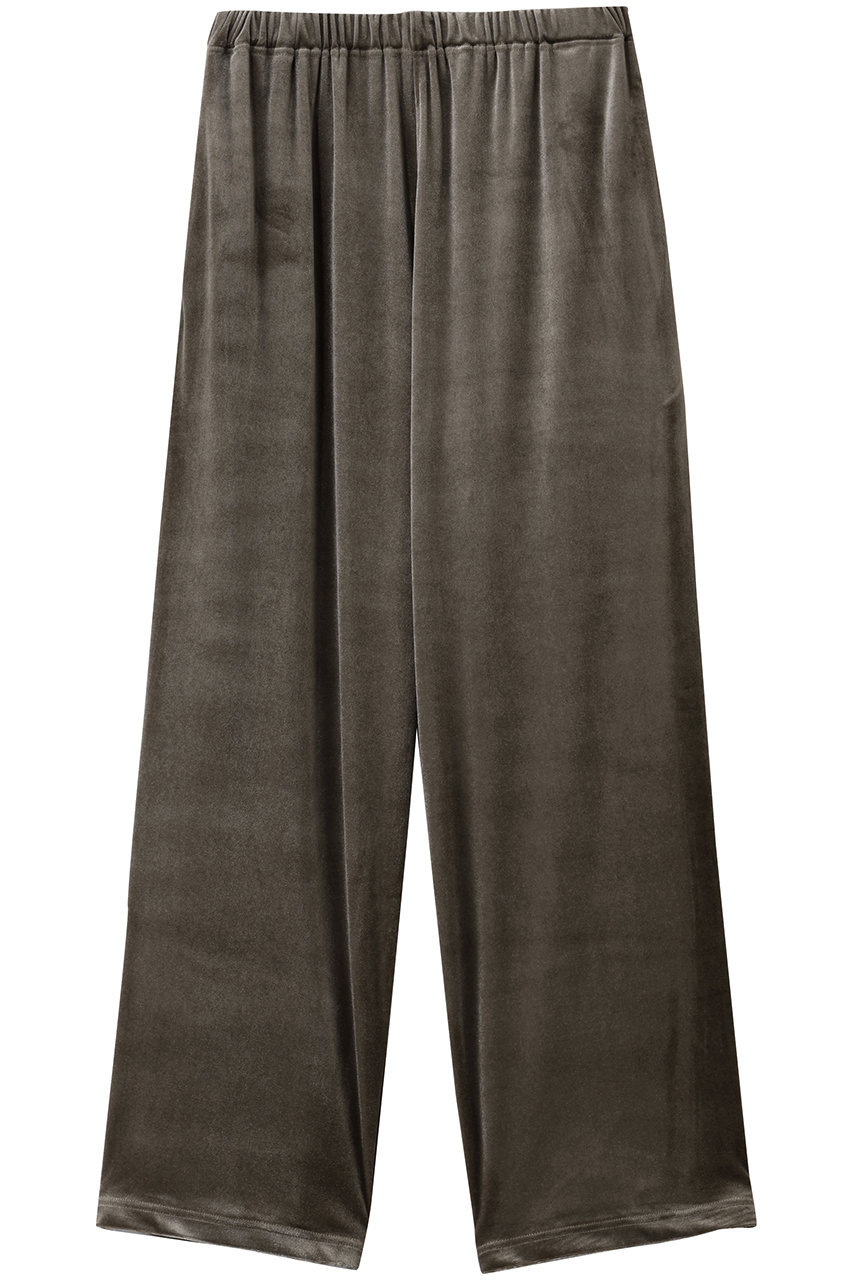 ミディウミソリッド/MIDIUMISOLIDのリラックスベロアパンツ(gray/4-162202)