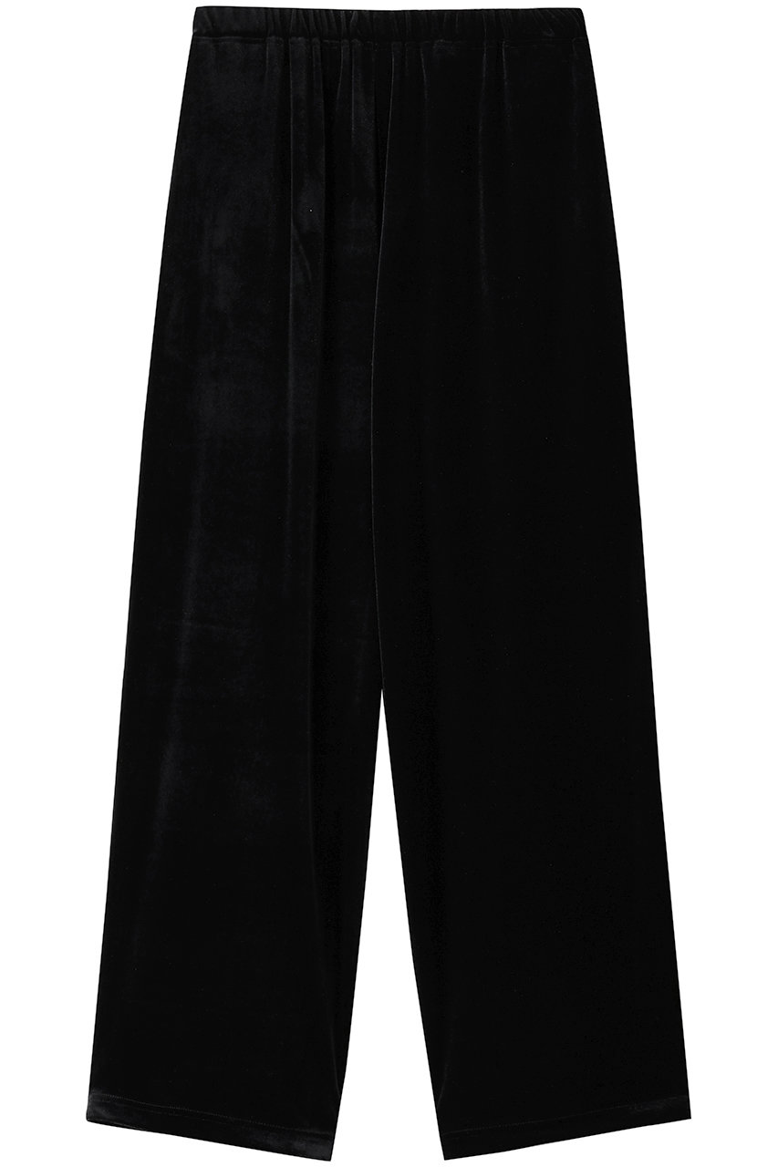 ミディウミソリッド/MIDIUMISOLIDのリラックスベロアパンツ(black/4-162202)