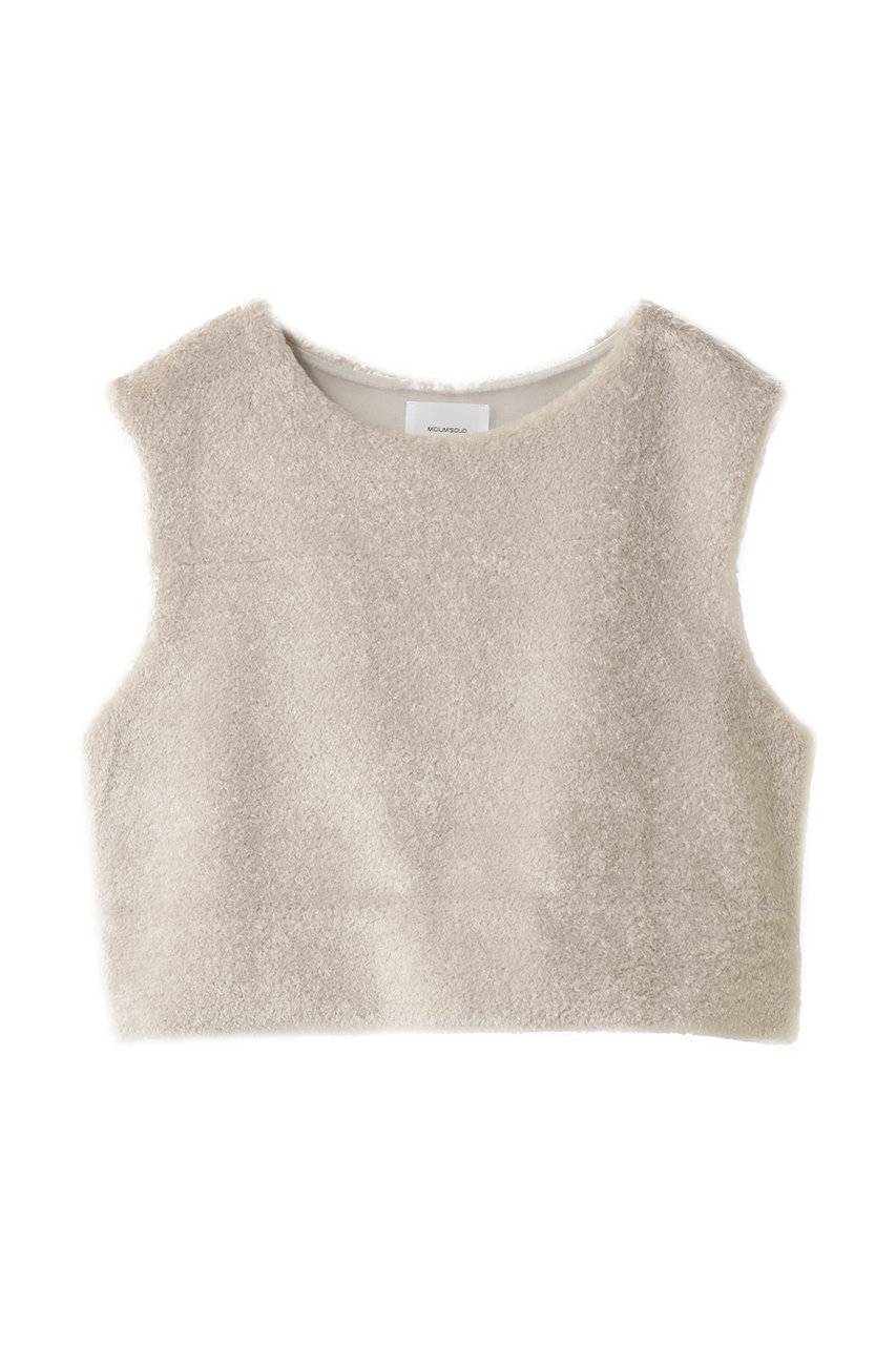 MIDIUMISOLID(ミディウミソリッド)｜freece fur vest ベスト/beige の