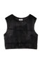 freece fur vest ベスト ミディウミソリッド/MIDIUMISOLID c.gray