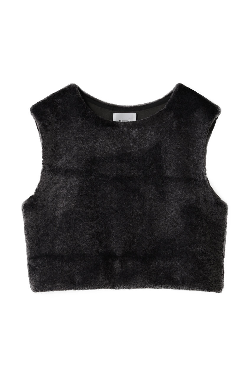 ミディウミソリッド/MIDIUMISOLIDのfreece fur vest ベスト(c.gray/4-112211)