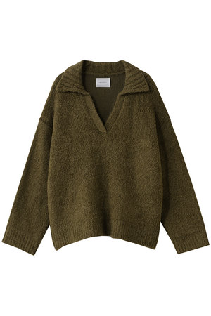 ミディウミソリッド/MIDIUMISOLIDのfeather yarn skipper PO プルオーバー(110300/110301)