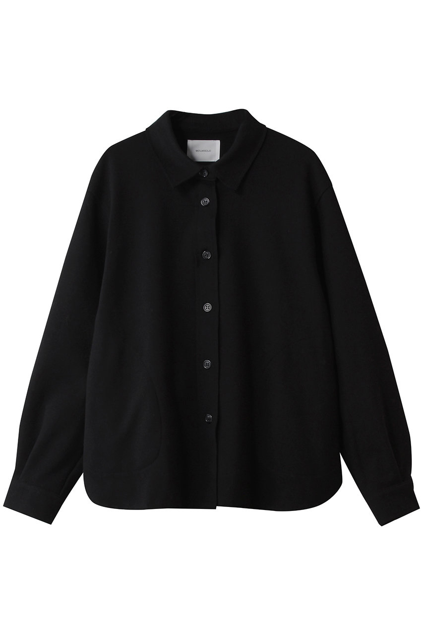 ミディウミソリッド/MIDIUMISOLIDのcutsew shirt シャツ(black/4-112205)