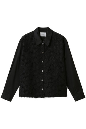 ミディウミソリッド/MIDIUMISOLIDのフロントジャカードシャツ(110400/110403)