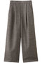 tweed wide easy PT パンツ ミディウミソリッド/MIDIUMISOLID brown