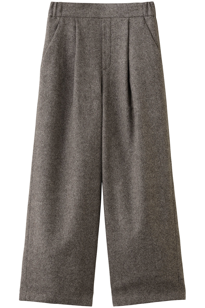 ミディウミソリッド/MIDIUMISOLIDのtweed wide easy PT パンツ(brown/4-162203A)